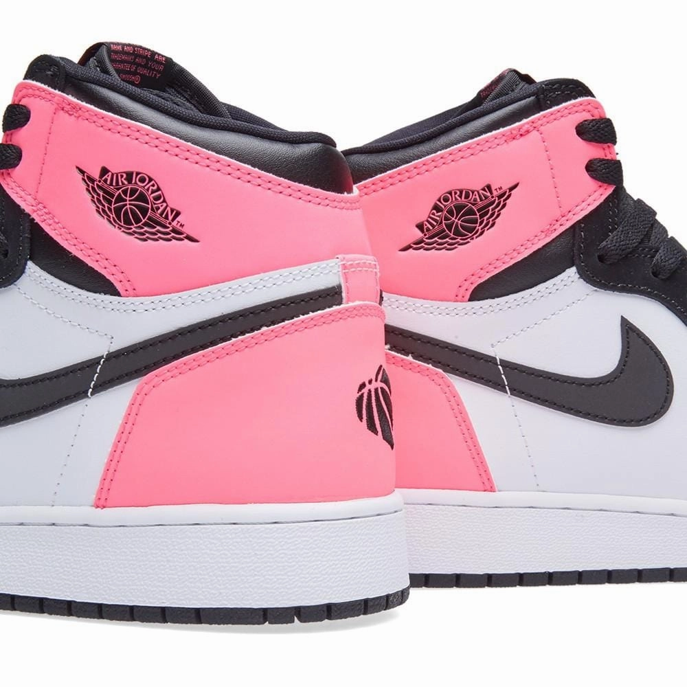 Air Jordan 1 Retro High OG GS 'Black Hyper Pink White' Air Jordan 1 High OG shoes