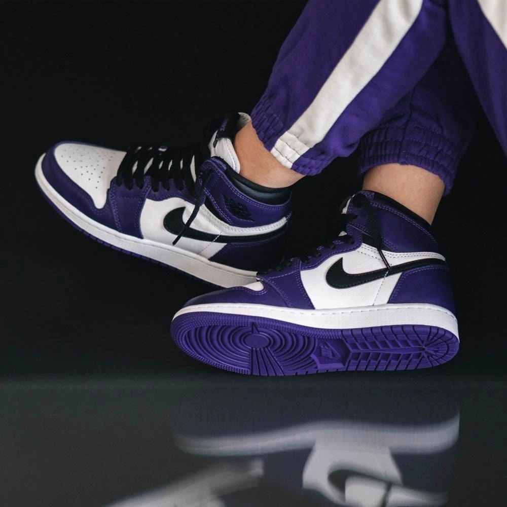 Air Jordan 1 Retro High OG GS 'Court Purple 2.0' Air Jordan 1 vintage style sneakers