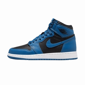 Air Jordan 1 Retro High OG GS 'Dark Marina Blue' Air Jordan 1 High classic sneakers with premium finish