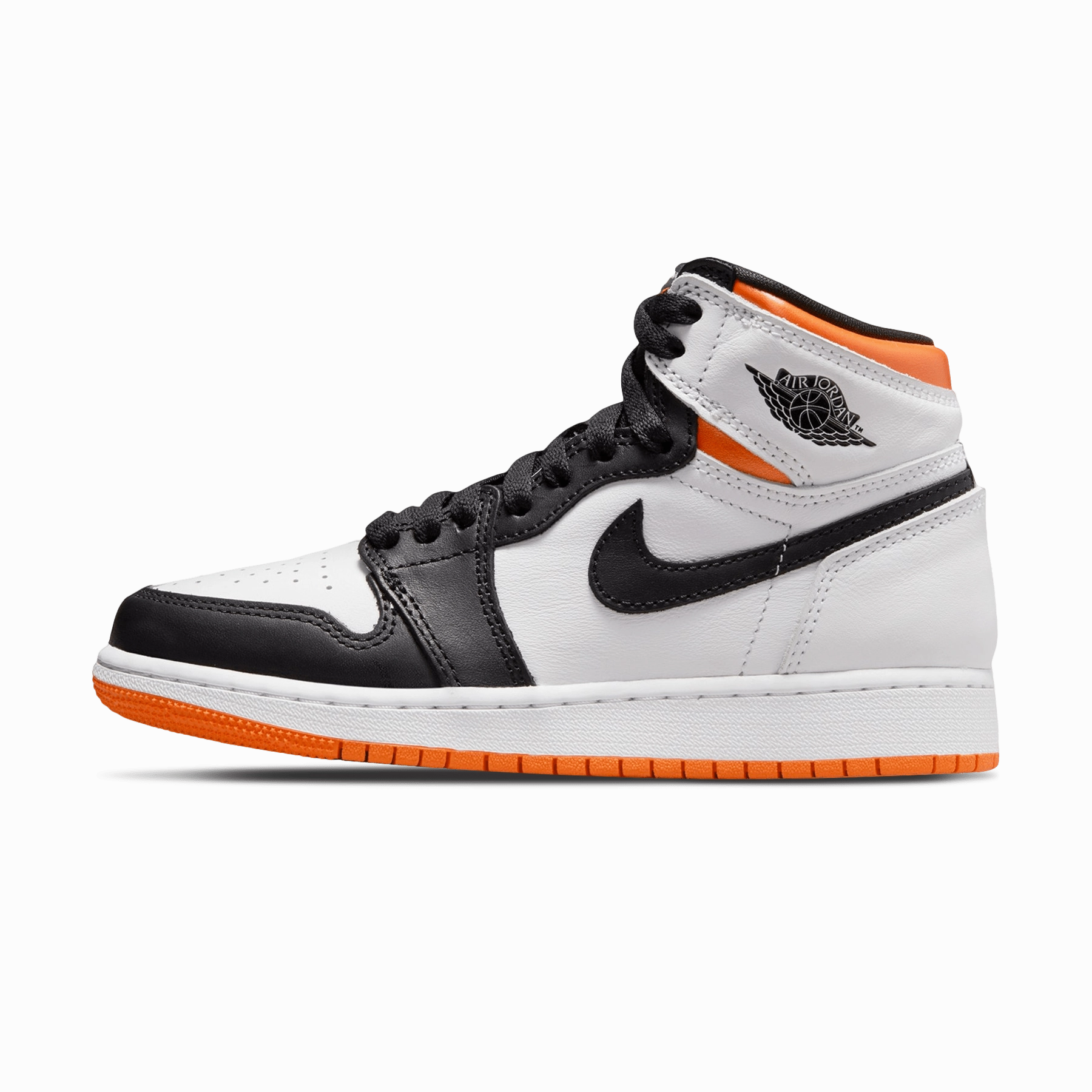 Air Jordan 1 Retro High OG GS 'Electro Orange' Air Jordan 1 High classic sneakers with premium finish