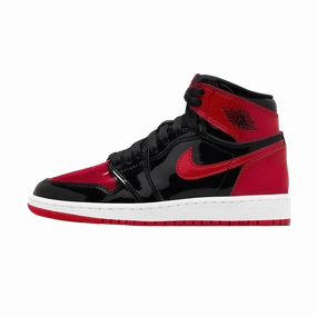 Air Jordan 1 Retro High OG GS 'Patent Bred' Air Jordan 1 High classic sneakers with premium finish