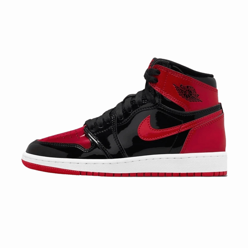 Air Jordan 1 Retro High OG GS 'Patent Bred' Air Jordan 1 High classic sneakers with premium finish