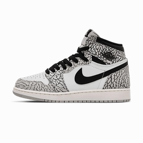 Air Jordan 1 Retro High OG GS 'White Cement' Air Jordan 1 High classic sneakers with premium finish