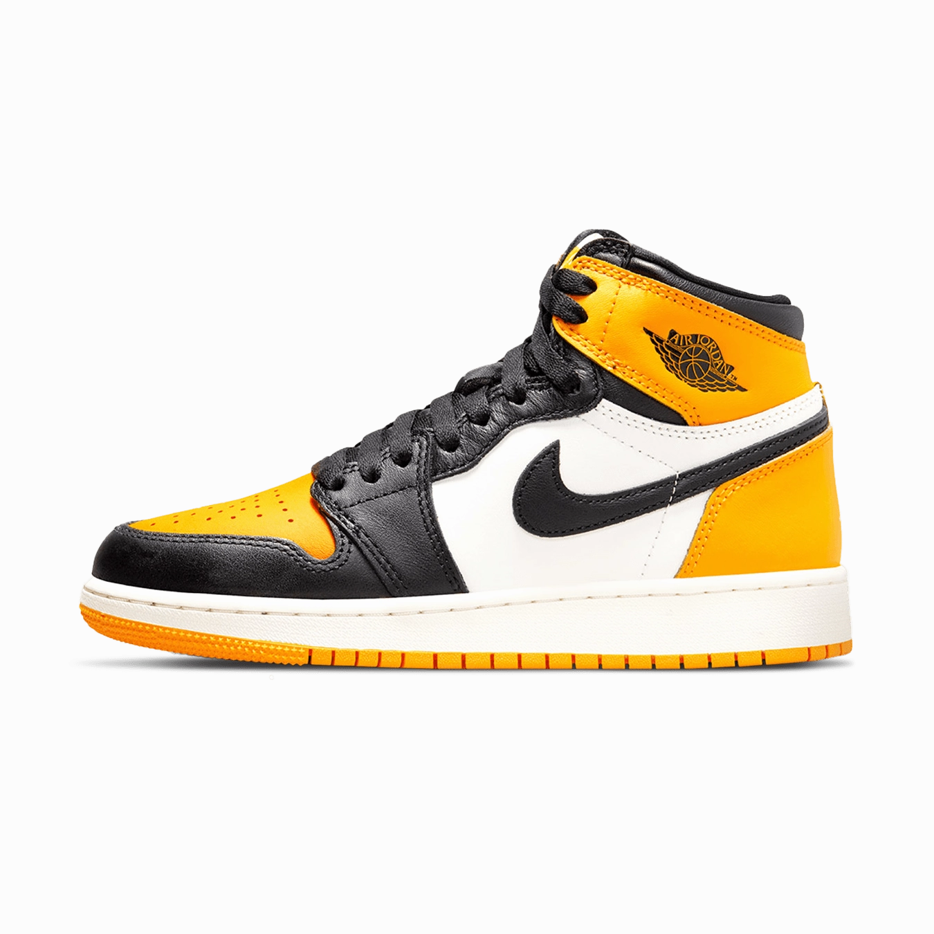 Air Jordan 1 Retro High OG GS 'Yellow Toe' Air Jordan 1 High classic sneakers with premium finish