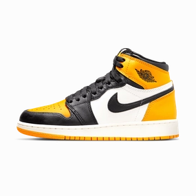 Air Jordan 1 Retro High OG GS 'Yellow Toe' Air Jordan 1 High classic sneakers with premium finish