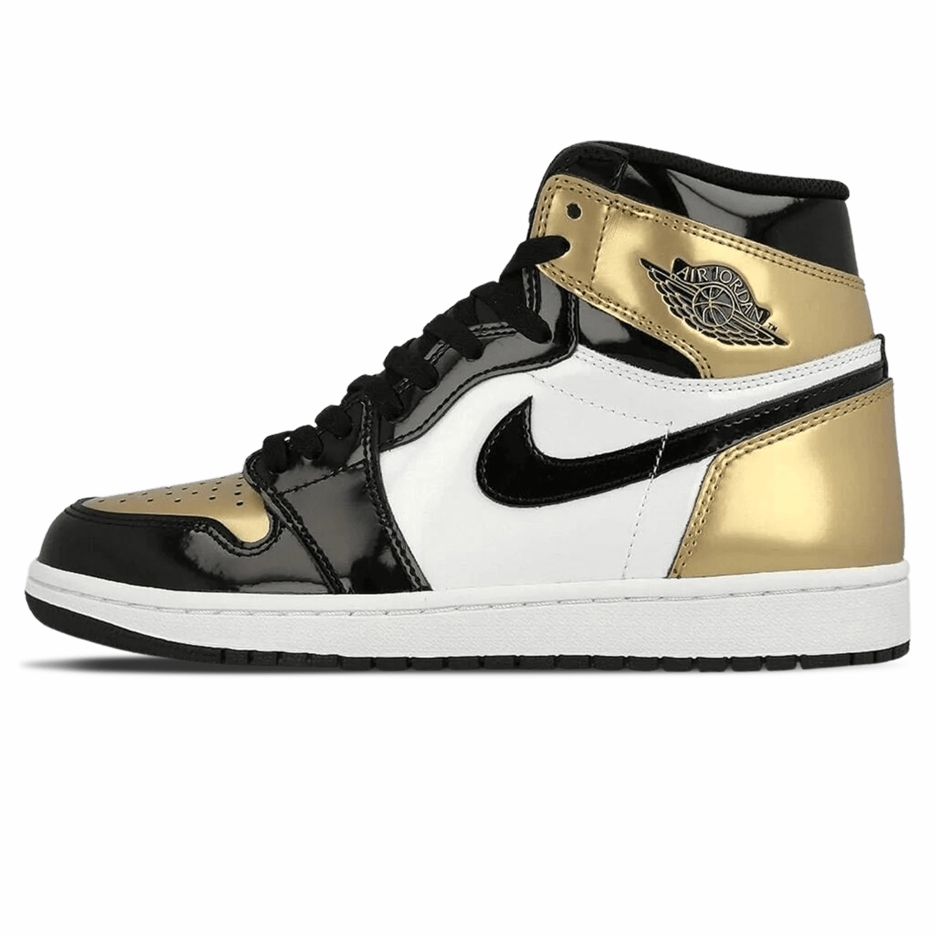 Air Jordan 1 Retro High OG NRG Gold Toe Air Jordan 1 High classic sneakers with premium finish