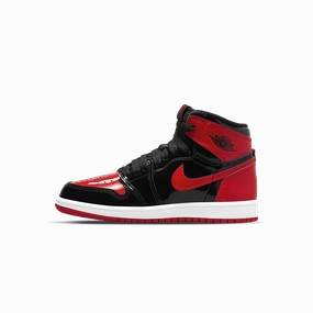 Air Jordan 1 Retro High OG PS 'Patent Bred' Air Jordan 1 High classic sneakers with premium finish