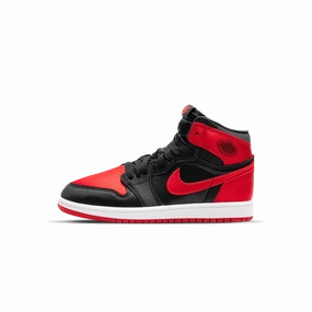 Air Jordan 1 Retro High OG PS 'Satin Bred' 2023 Air Jordan 1 High classic sneakers with premium finish