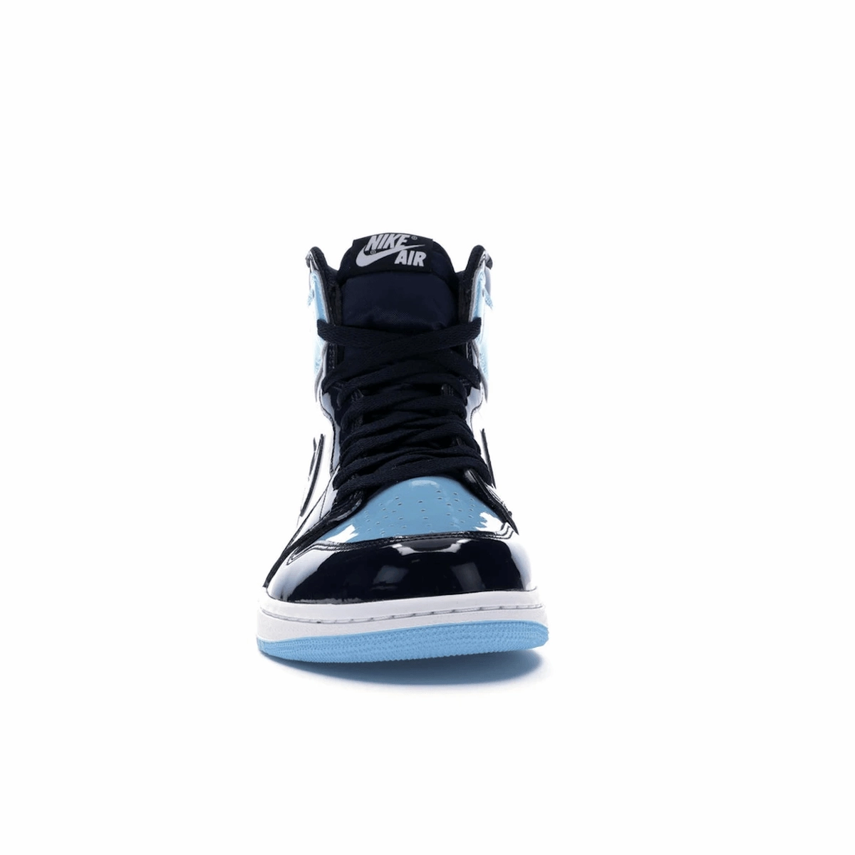 Air Jordan 1 Retro High UNC Patent High-cut throwback trainers