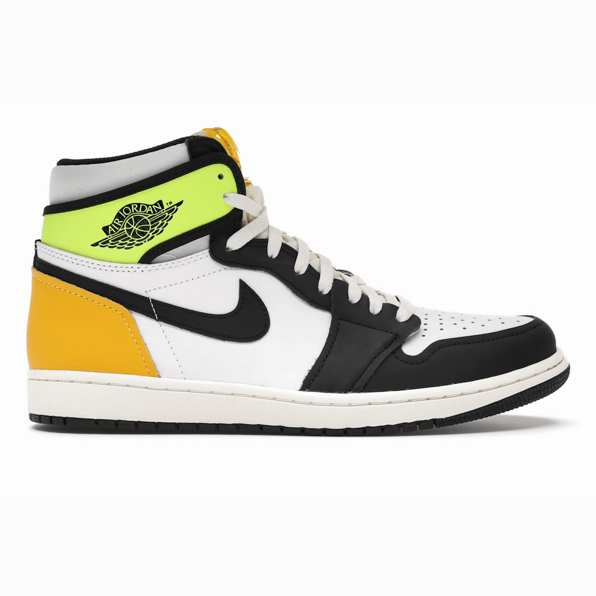 Air Jordan 1 Retro High White Black Volt University Gold Air Jordan 1 High OG basketball sneakers