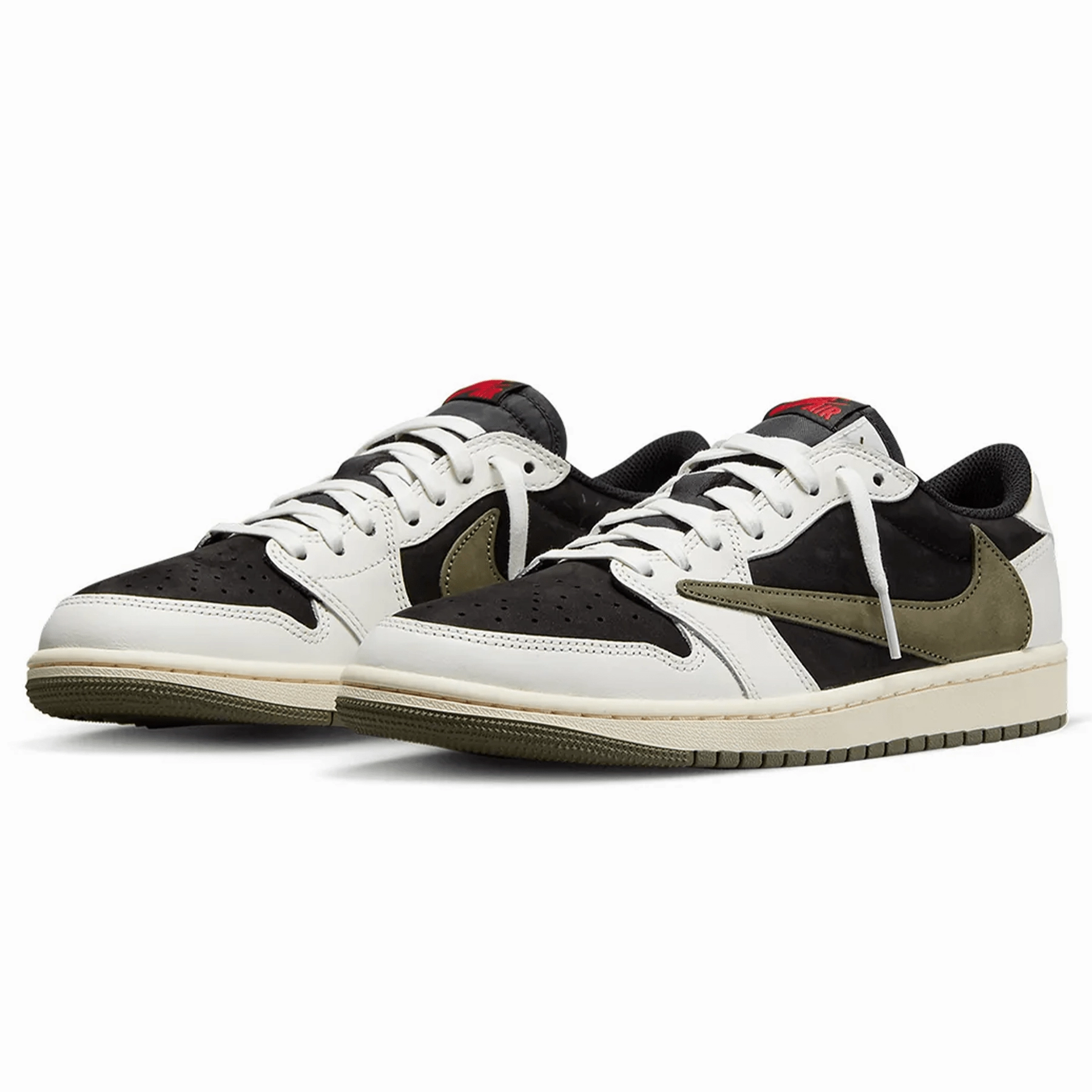 Air Jordan 1 Retro Low OG x Travis Scott Wmns 'Olive' Air Jordan 1 vintage style sneakers