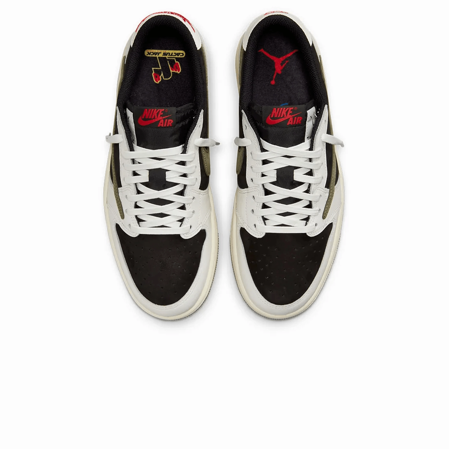 Air Jordan 1 Retro Low OG x Travis Scott Wmns 'Olive' Air Jordan 1 vintage style sneakers