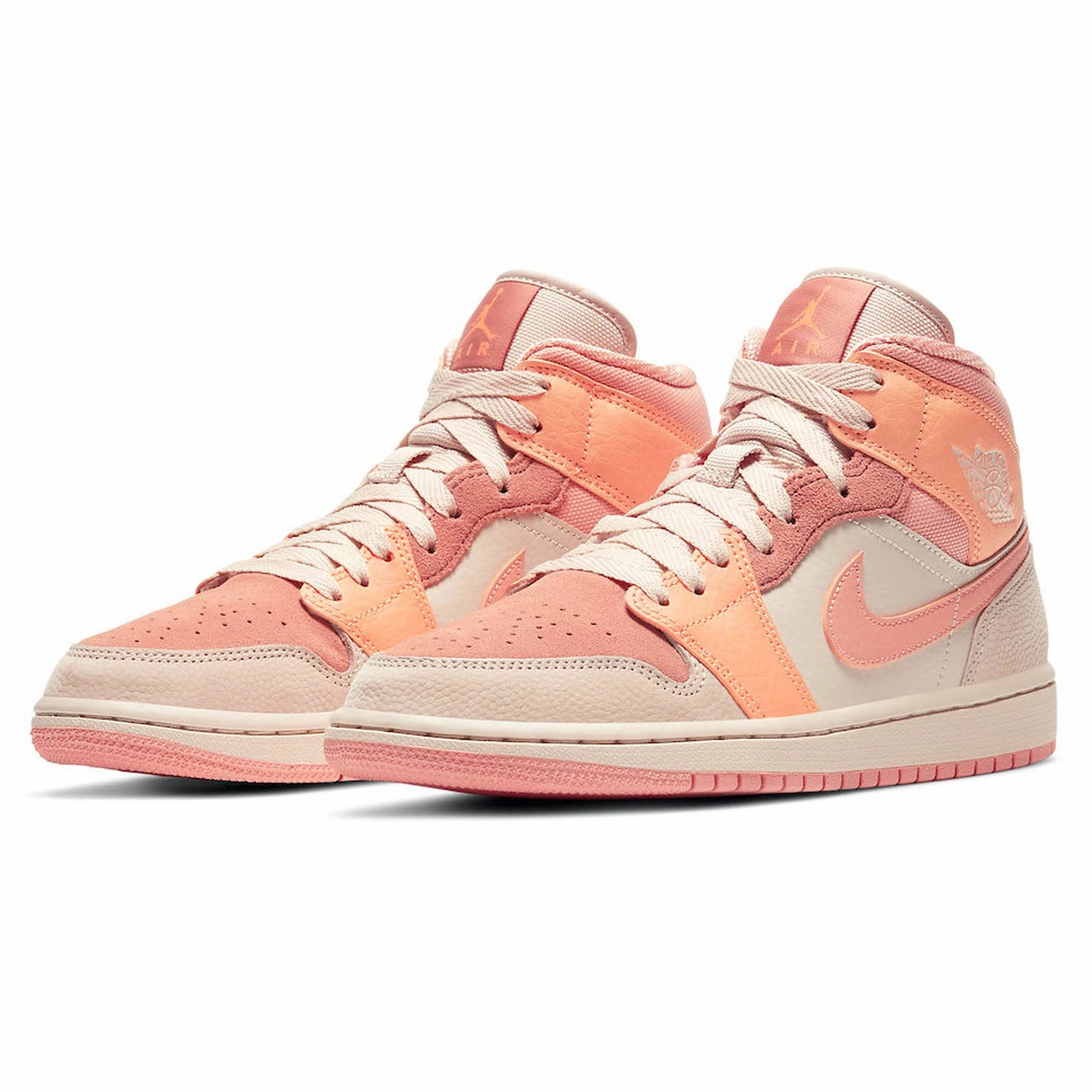 Air Jordan 1 Wmns Mid 'Apricot' Air Jordan 1 vintage style sneakers