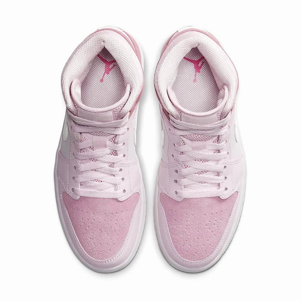 Air Jordan 1 WMNS Mid ??Digital Pink?? Air Jordan 1 Mid streetwear shoes