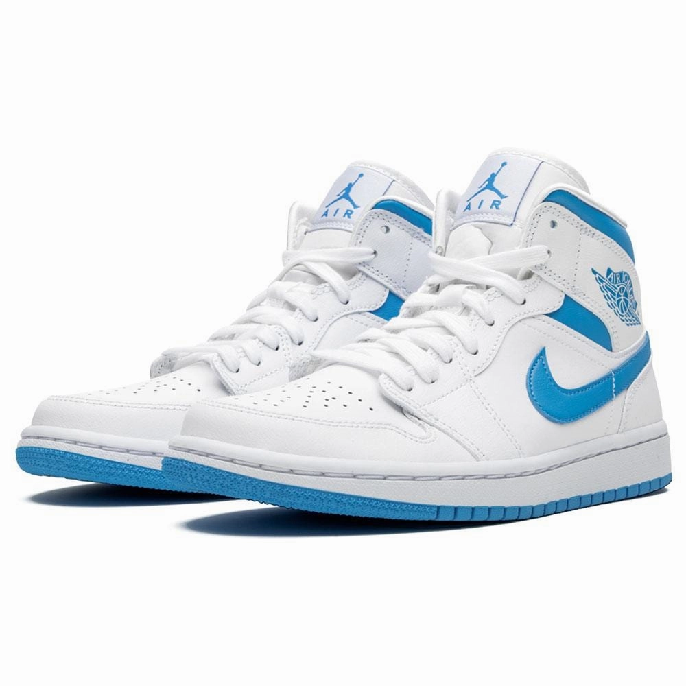 Air Jordan 1 Wmns Mid 'UNC' White Carolina Blue Air Jordan 1 vintage style sneakers