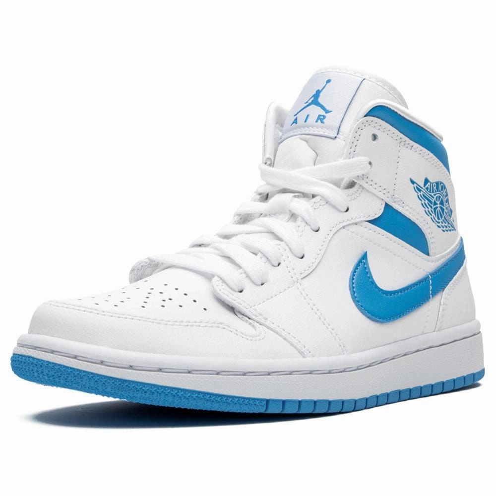 Air Jordan 1 Wmns Mid 'UNC' White Carolina Blue Air Jordan 1 vintage style sneakers