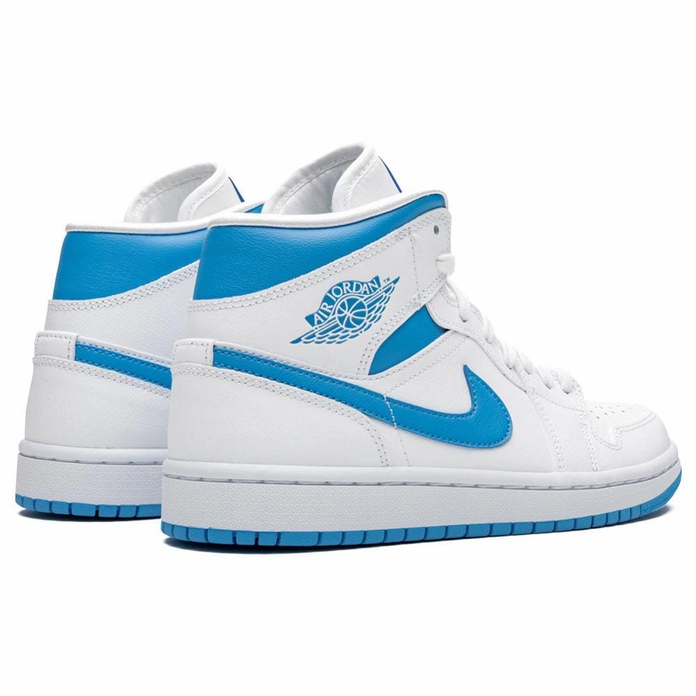 Air Jordan 1 Wmns Mid 'UNC' White Carolina Blue Air Jordan 1 vintage style sneakers