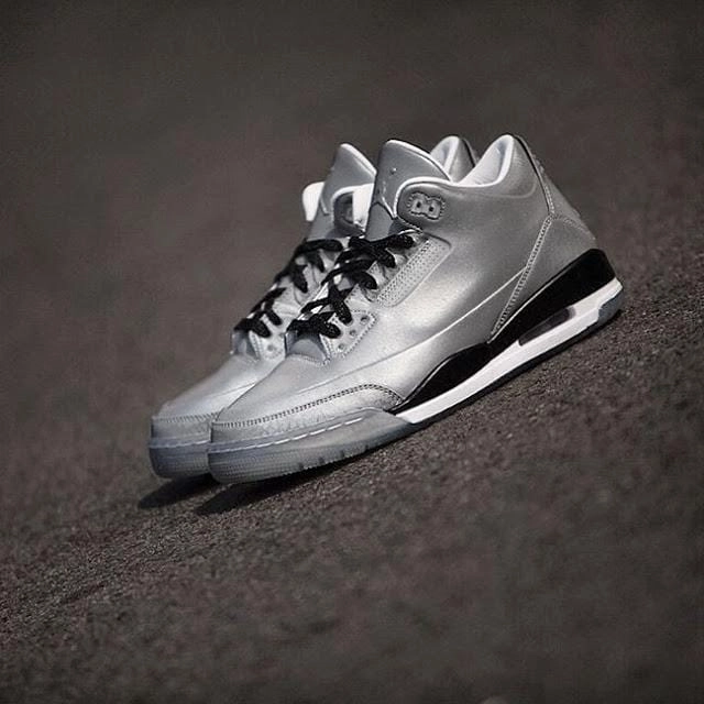 Air Jordan 3 '5Lab3' Reflect Silver All-day support retro kicks