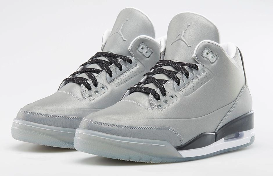 Air Jordan 3 '5Lab3' Reflect Silver All-day support retro kicks