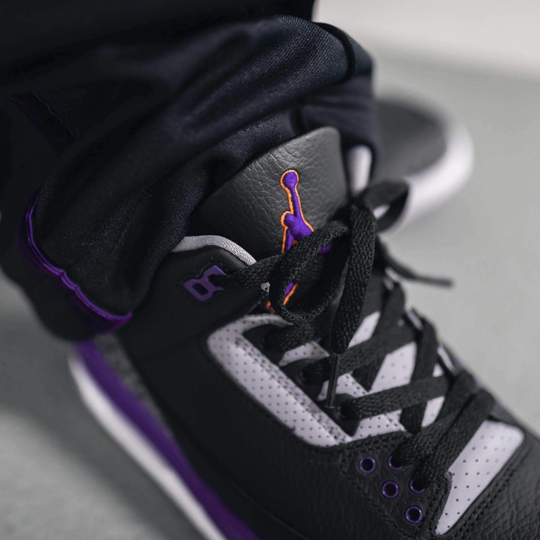 Air Jordan 3 Retro 'Court Purple' All-day support retro kicks