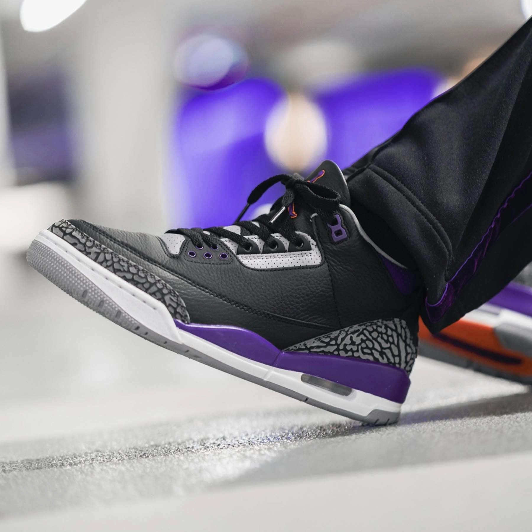 Air Jordan 3 Retro 'Court Purple' All-day support retro kicks