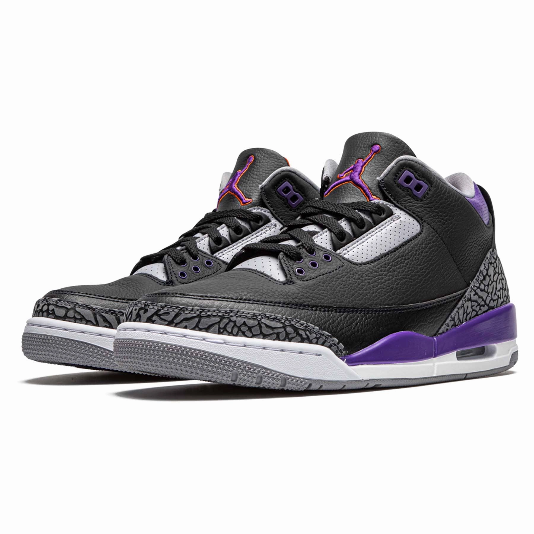 Air Jordan 3 Retro 'Court Purple' All-day support retro kicks