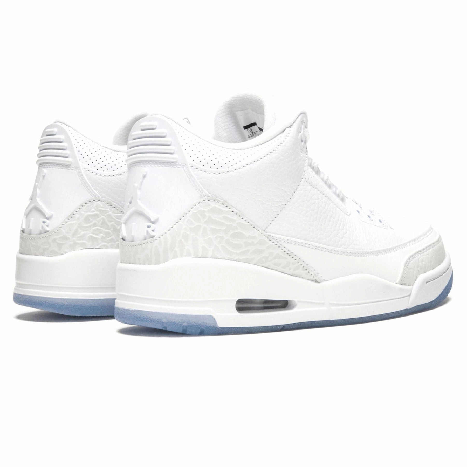 Air Jordan 3 Retro 'Pure White' All-day support retro kicks