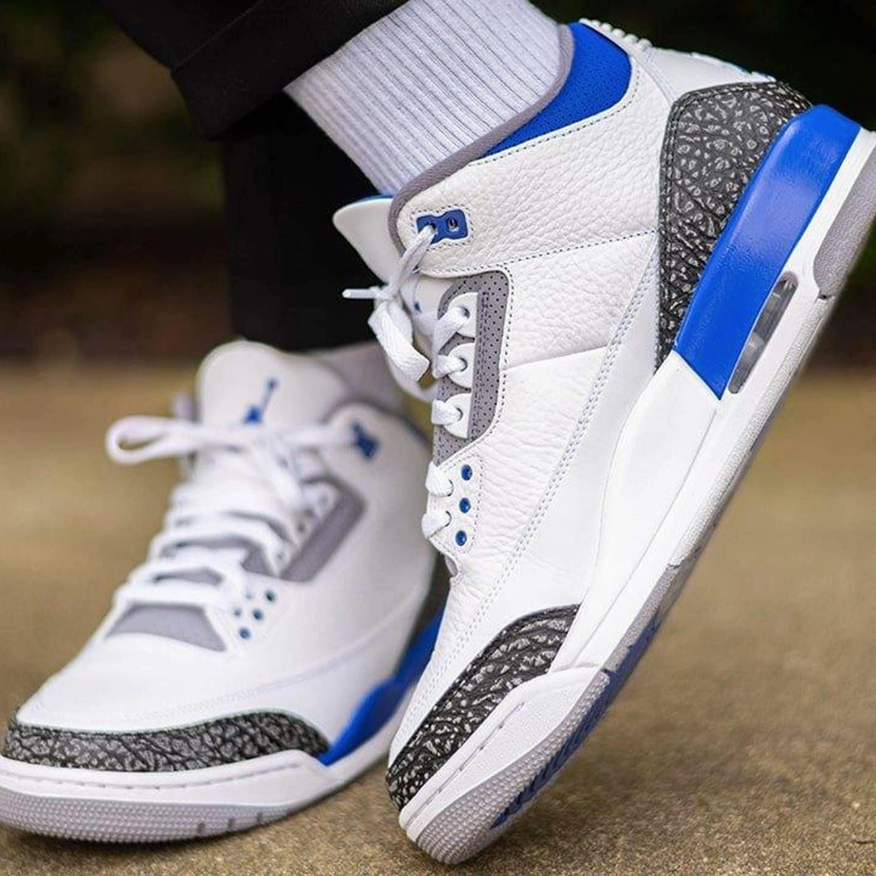 Air Jordan 3 Retro 'Racer Blue' All-day support retro kicks
