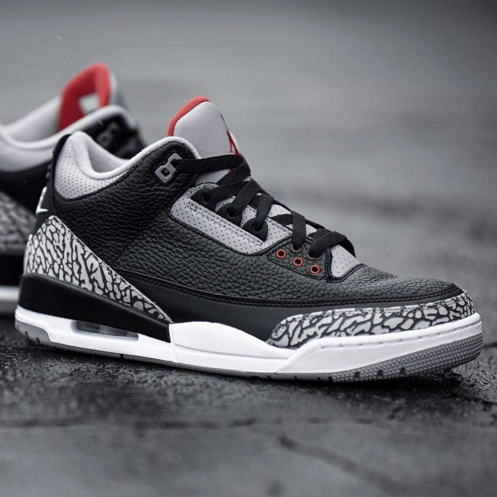 Air Jordan 3 Retro OG 'Black Cement' All-day support retro kicks