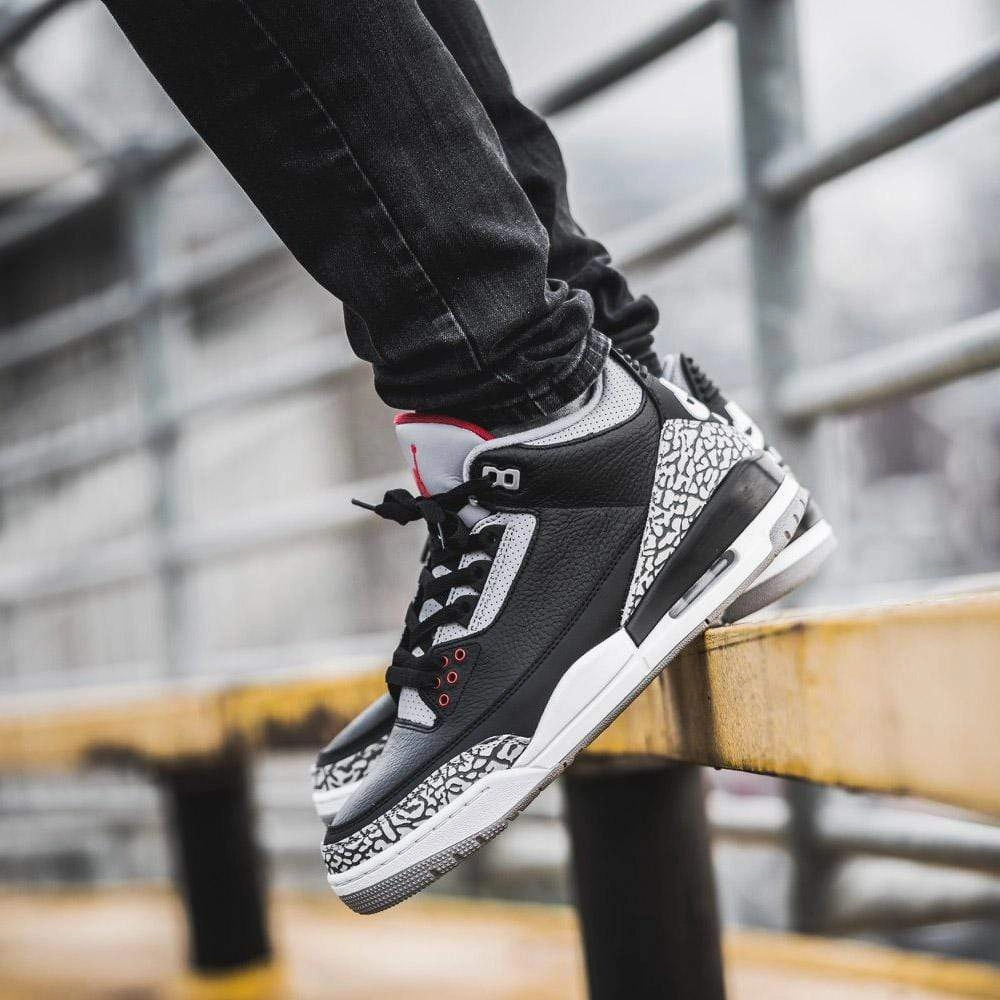 Air Jordan 3 Retro OG 'Black Cement' All-day support retro kicks