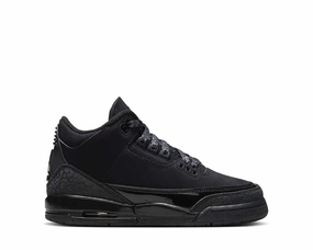 Air Jordan 3 Retro "Black Cat" GS Jordan 3 vintage-style court shoes