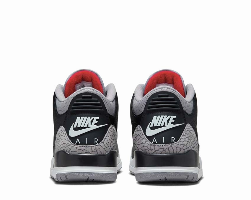 Air Jordan 3 Retro "Black Cement" Smooth leather everyday shoes