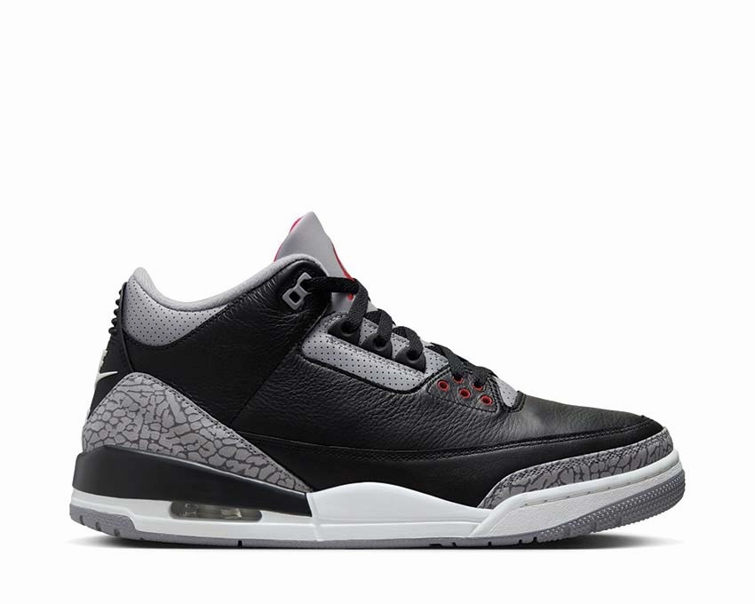 Air Jordan 3 Retro "Black Cement" Jordan 3 vintage-style court shoes
