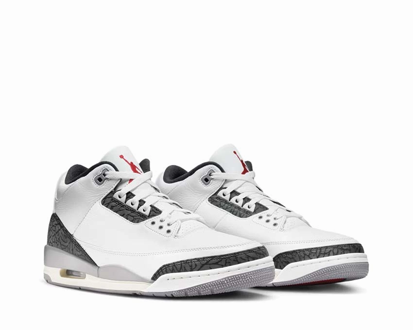Air Jordan 3 Retro "Cement Grey" Smooth leather everyday shoes
