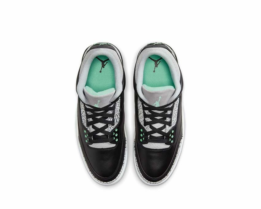 Air Jordan 3 Retro "Green Glow" Smooth leather everyday shoes