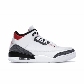 Air Jordan 3 Retro SE Fire Red Denim Jordan 3 iconic throwback sneakers