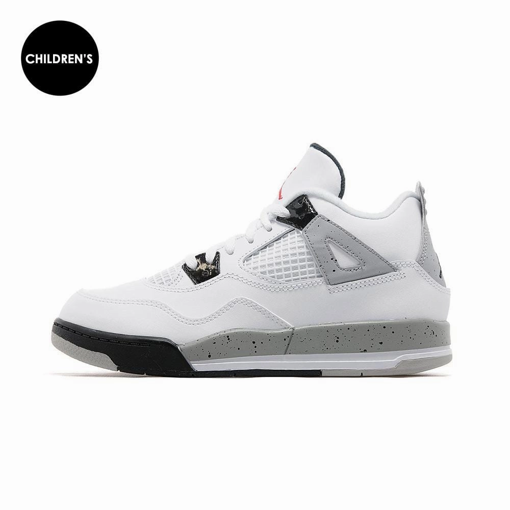 AIR JORDAN 4 89 OG WHITE CEMENT CHILDREN Air Jordan 4 bold sneakers with athletic edge