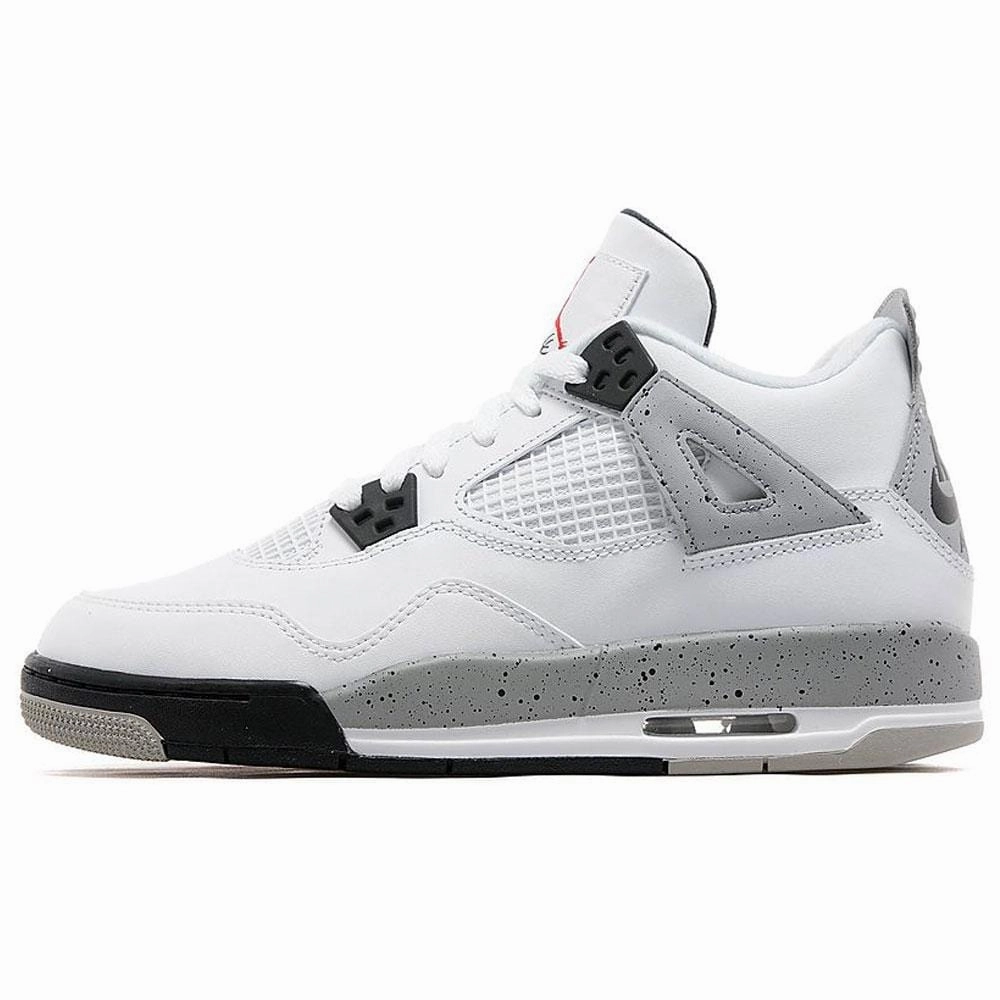 AIR JORDAN 4 89 OG WHITE CEMENT JUNIOR Air Jordan 4 bold sneakers with athletic edge