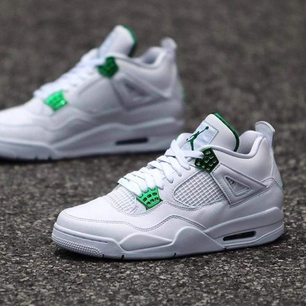 Air Jordan 4 Retro 'Green Metallic' Air Jordan 4 retro basketball sneakers