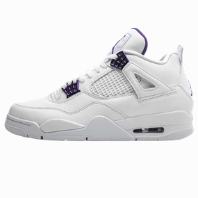 Air Jordan 4 Retro 'Purple Metallic' Air Jordan 4 bold sneakers with athletic edge