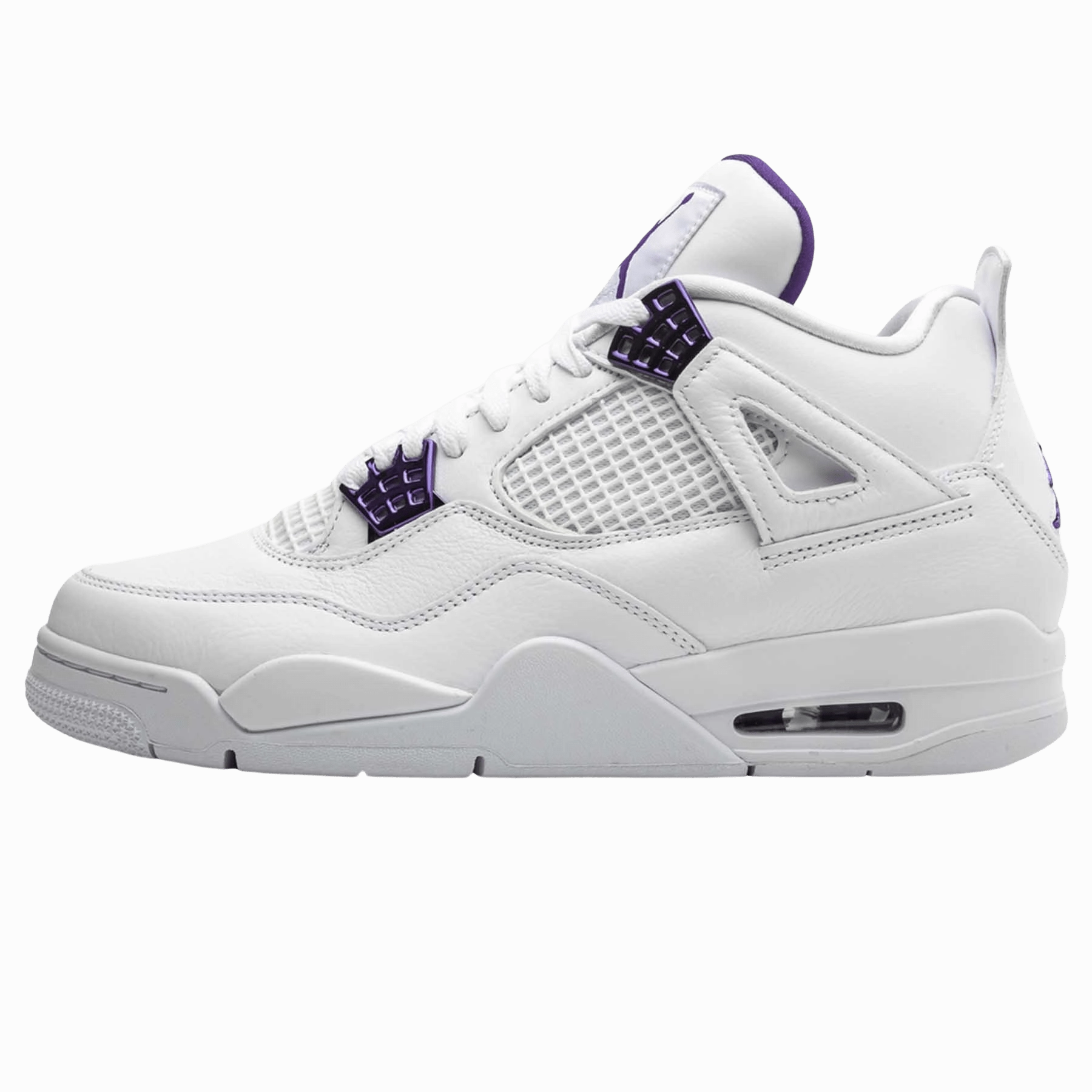 Air Jordan 4 Retro 'Purple Metallic' Air Jordan 4 bold sneakers with athletic edge