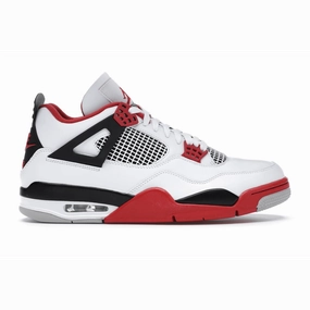 Air Jordan 4 Retro Fire Red Classic Jordan 4 athletic sneakers