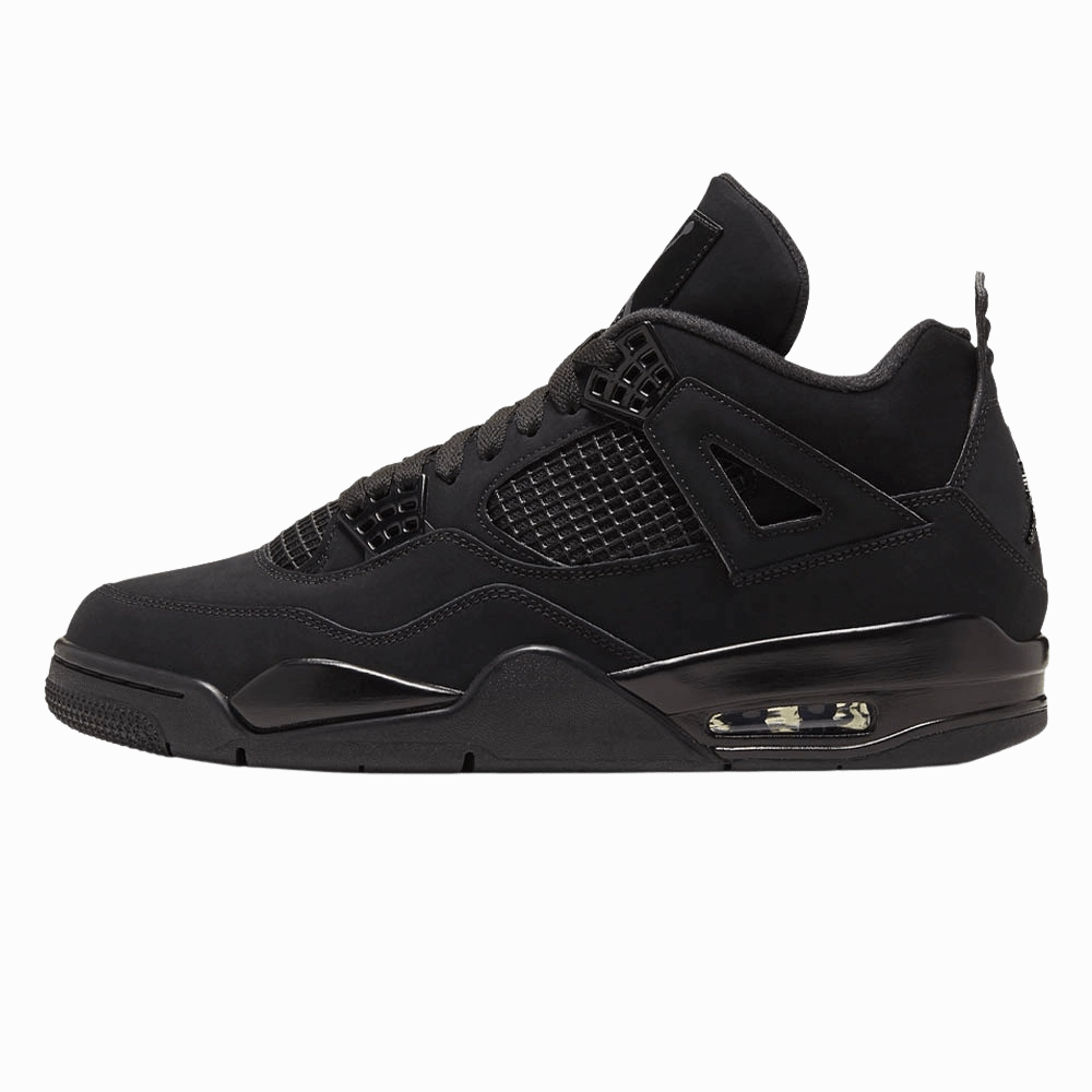 Air Jordan 4 Retro GS 'Black Cat' 2020 Air Jordan 4 bold sneakers with athletic edge