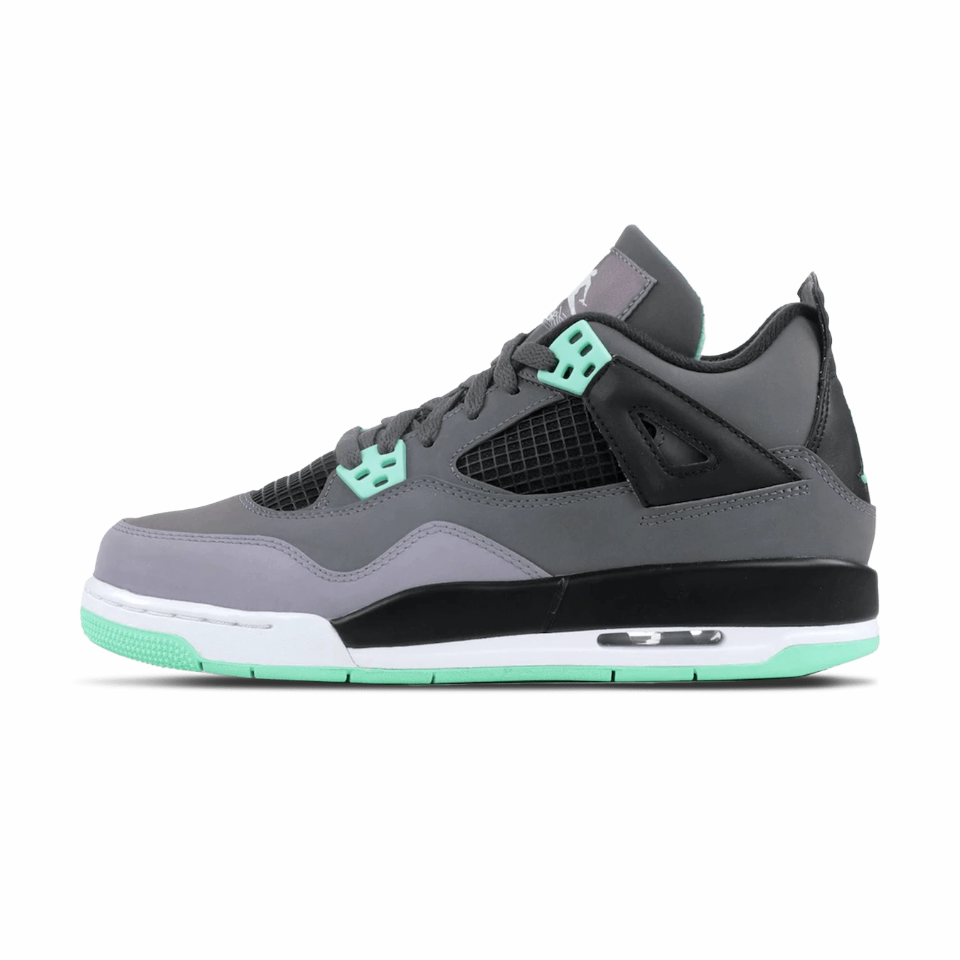 Air Jordan 4 Retro GS 'Green Glow' Air Jordan 4 bold sneakers with athletic edge