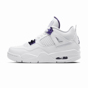 Air Jordan 4 Retro GS 'Purple Metallic' Air Jordan 4 bold sneakers with athletic edge