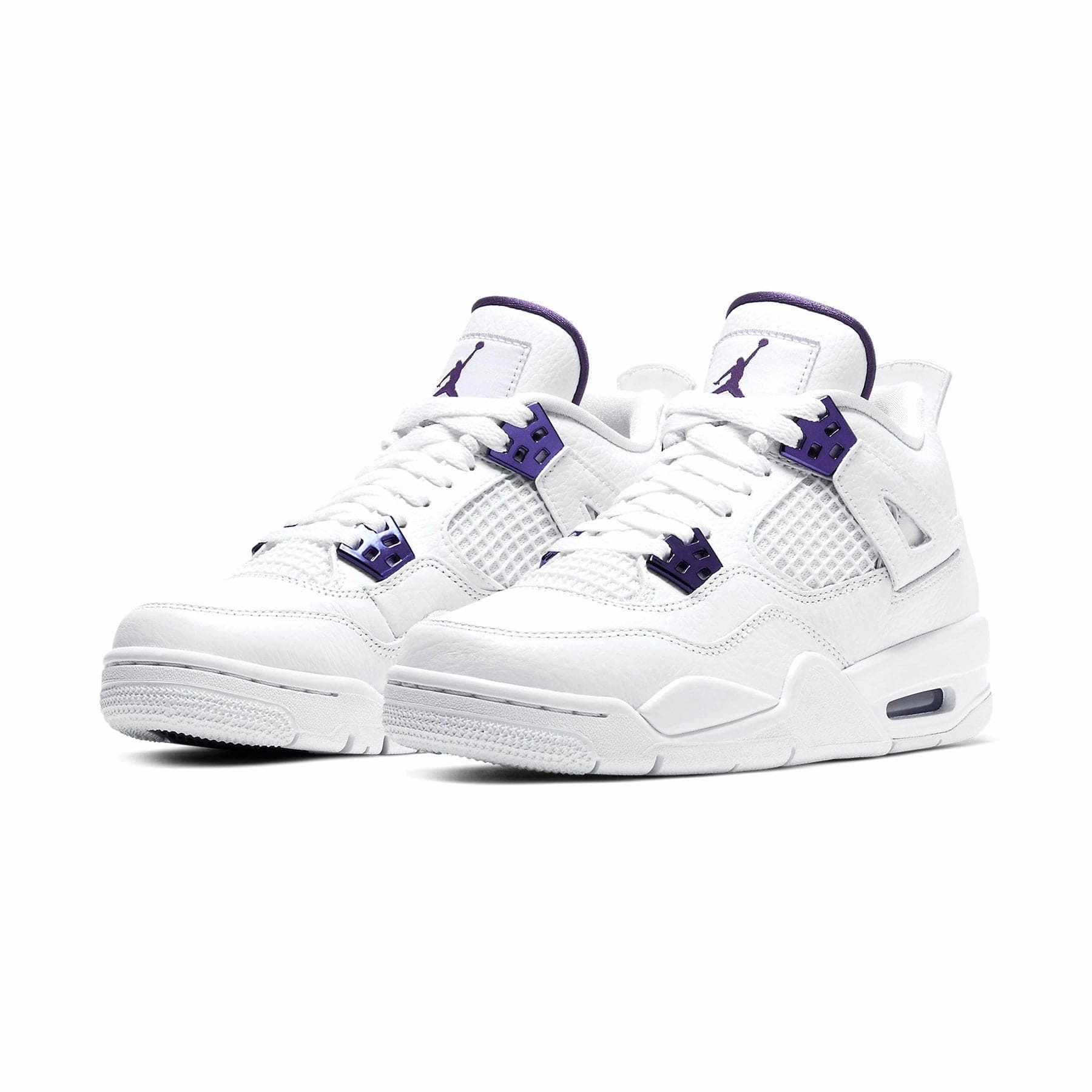 Air Jordan 4 Retro GS 'Purple Metallic' Air Jordan 4 retro basketball sneakers