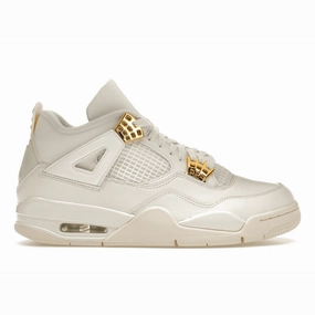 Air Jordan 4 Retro Metallic Gold Classic Jordan 4 athletic sneakers