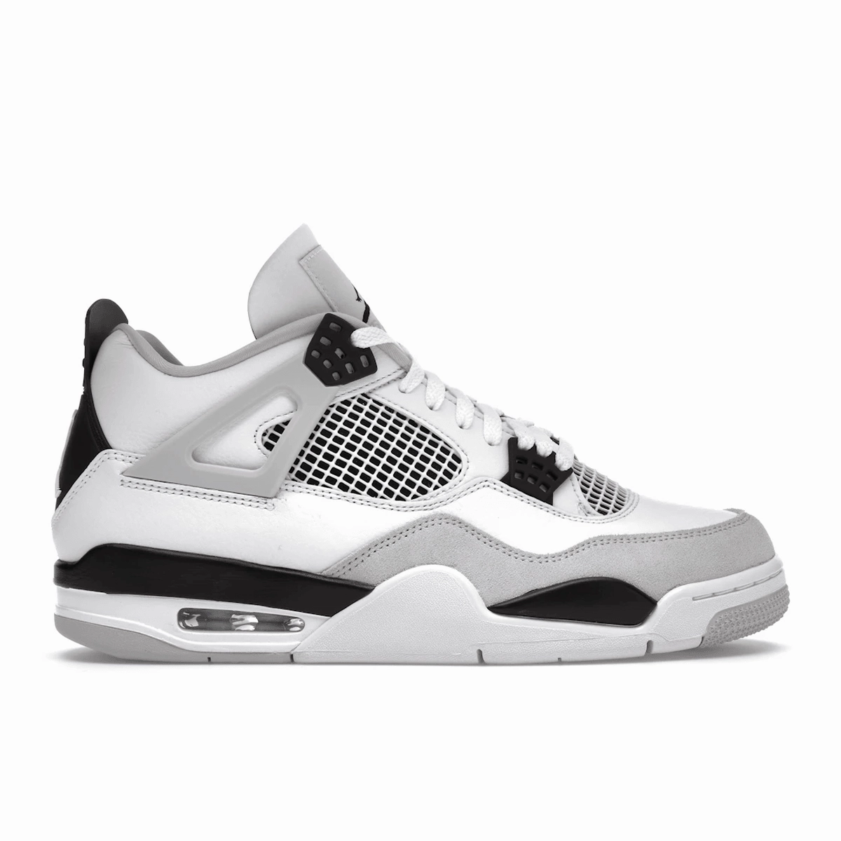 Air Jordan 4 Retro Military Black Classic Jordan 4 athletic sneakers