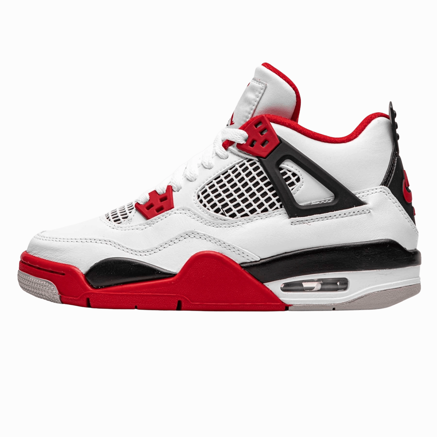 Air Jordan 4 Retro OG GS 'Fire Red' 2020 Air Jordan 4 bold sneakers with athletic edge