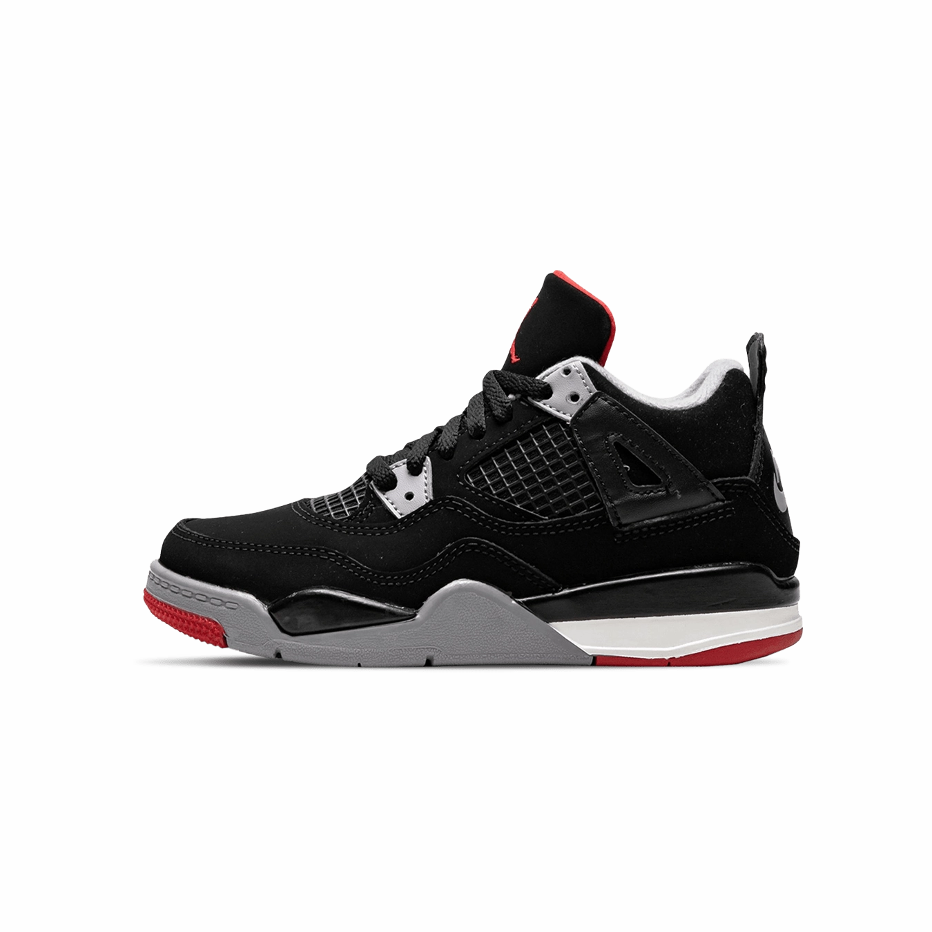 Air Jordan 4 Retro OG PS 'Bred' 2019 Air Jordan 4 bold sneakers with athletic edge